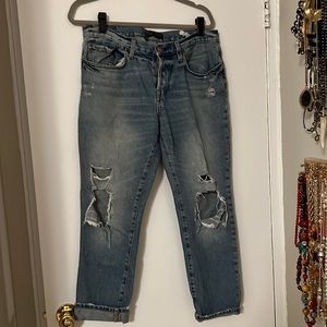 Distressed Boyfriend Jeans